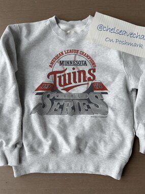 Vintage 1987 Minnesota Twins Baseball World Series Crewneck sweatshirt, MLB Tee